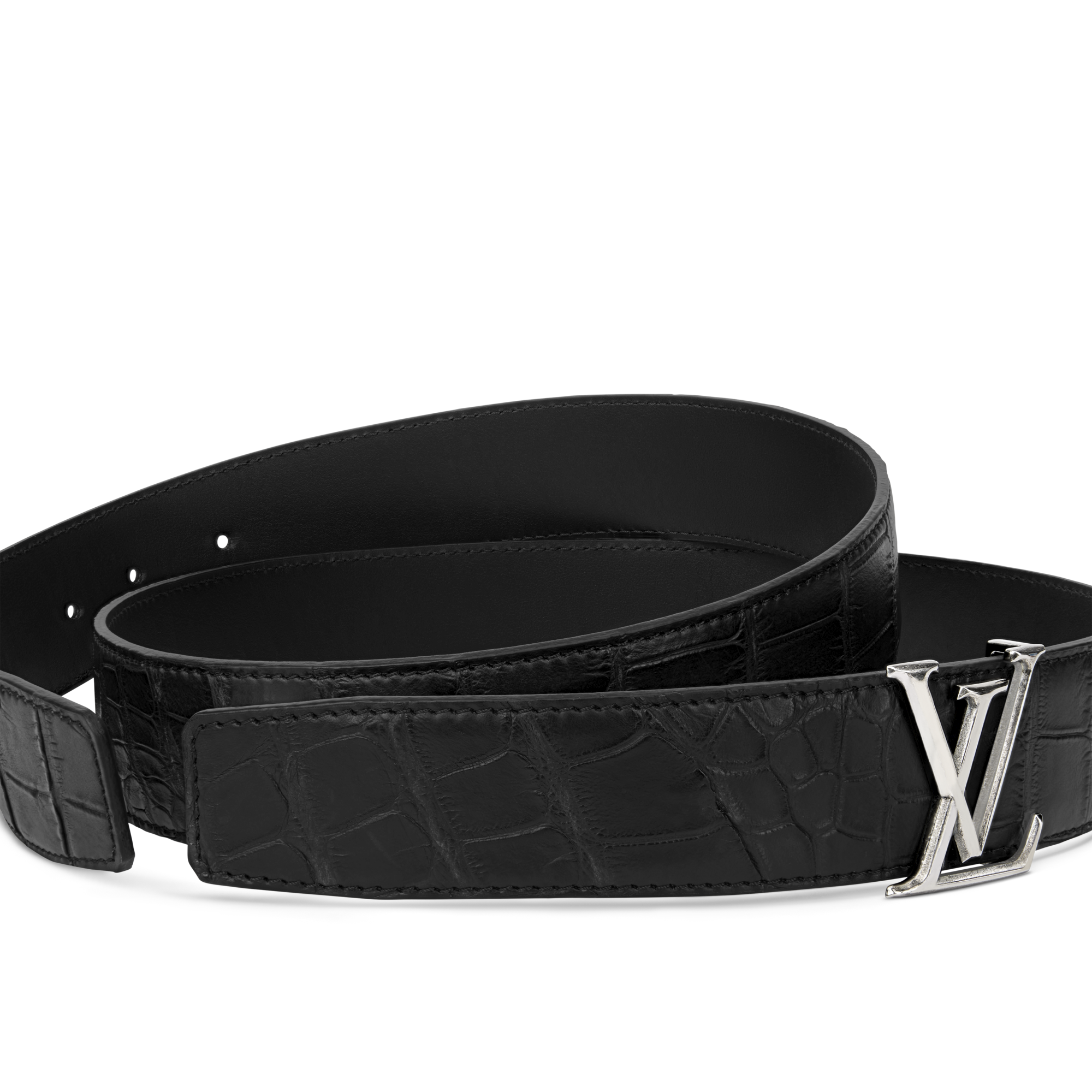 LV Atelier Crocodile 35mm Reversible Belt - Accessories | LOUIS